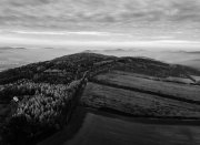 Black and white drone photography