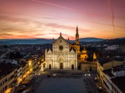 Basilica di Santa Croce drone photography