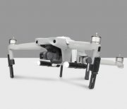 Zvýšené přistávací nohy a LED světla na dron DJI Mavic Air 2 ze strany