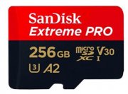 SanDisk MicroSDXC 256GB Extreme PRO A2 UHS-I (V30) U3 + SD adaptér