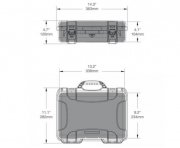 Odolný kufr NANUK 910 pro dron DJI Mini 2 rozměry