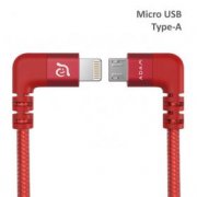 PeAk II FLEET kabel lightning-micro USB - 30cm pro DJI Spark a Mavic Pro červený