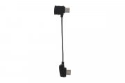 Kabel Micro USB převrácený k ovladači DJI Mavic series z druhé strany