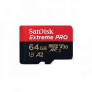SanDisk MicroSDXC 64GB Extreme Pro A2 UHS-I (V30) U3 + SD adaptér