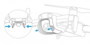 DJI Mavic Air ochranný kry kamery postup sundání