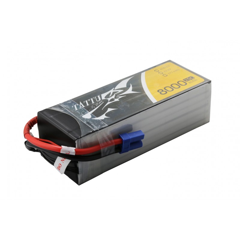 LiPo baterie Tattu 8000mAh 22.2V 25C 6S1P