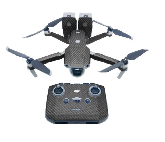 Levně STABLECAM Sada nálepek v karbonovém designu na dron DJI Mavic Air 2 (černá) 1DJ2652